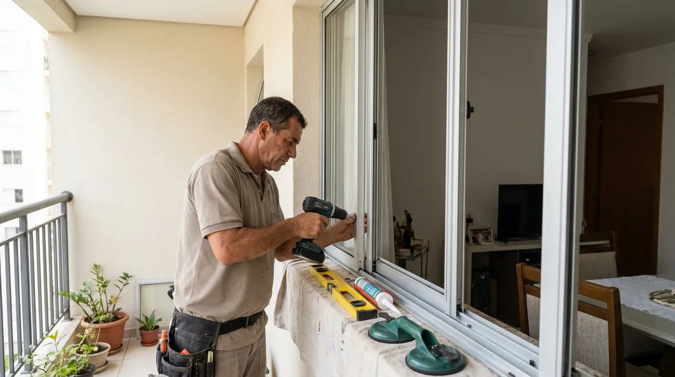 Sacada de Vidro para Apartamento